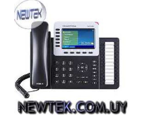 Telefono IP VoIP Grandstream GXP2160 Pantalla 4.3" Bluetooth POE Gigabit 6 Linea